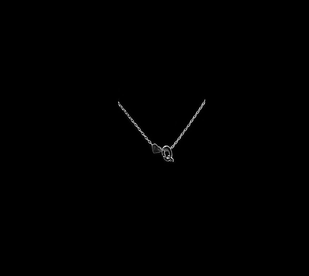 US Charm Heart Letter Initial A-Z Alphabet Pendant Chain Necklace Christmas Gift
