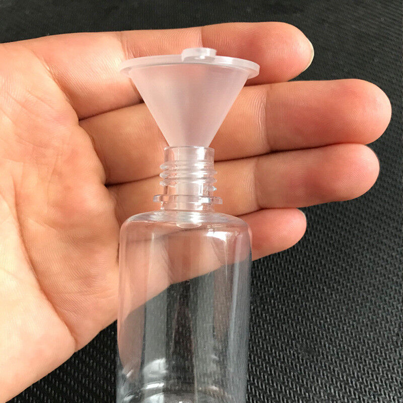 US 10~30pcs Small Plastic Perfume Diffuser Bottle Mini Liquid Oil Funnels Lab