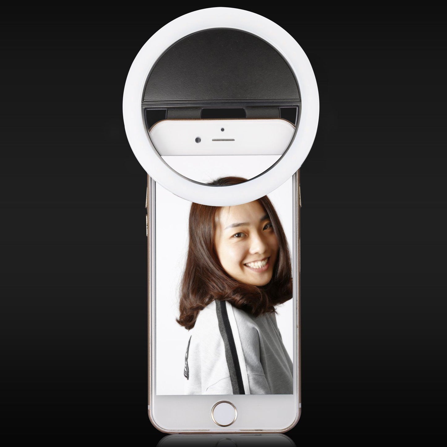 Luxury Selfie Luminous LED Light Up Phone Ring For iPhone 6S 7 Plus Samsung LG