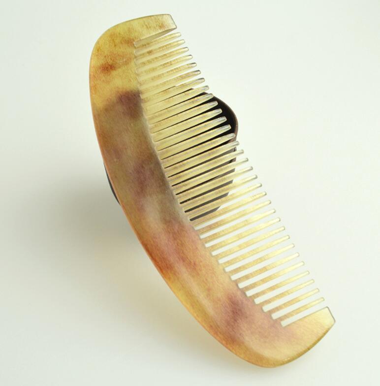 3~5 Pack Massage Tendon Comb Natural Amber Ox Horn Portable Hair Beard US Seller