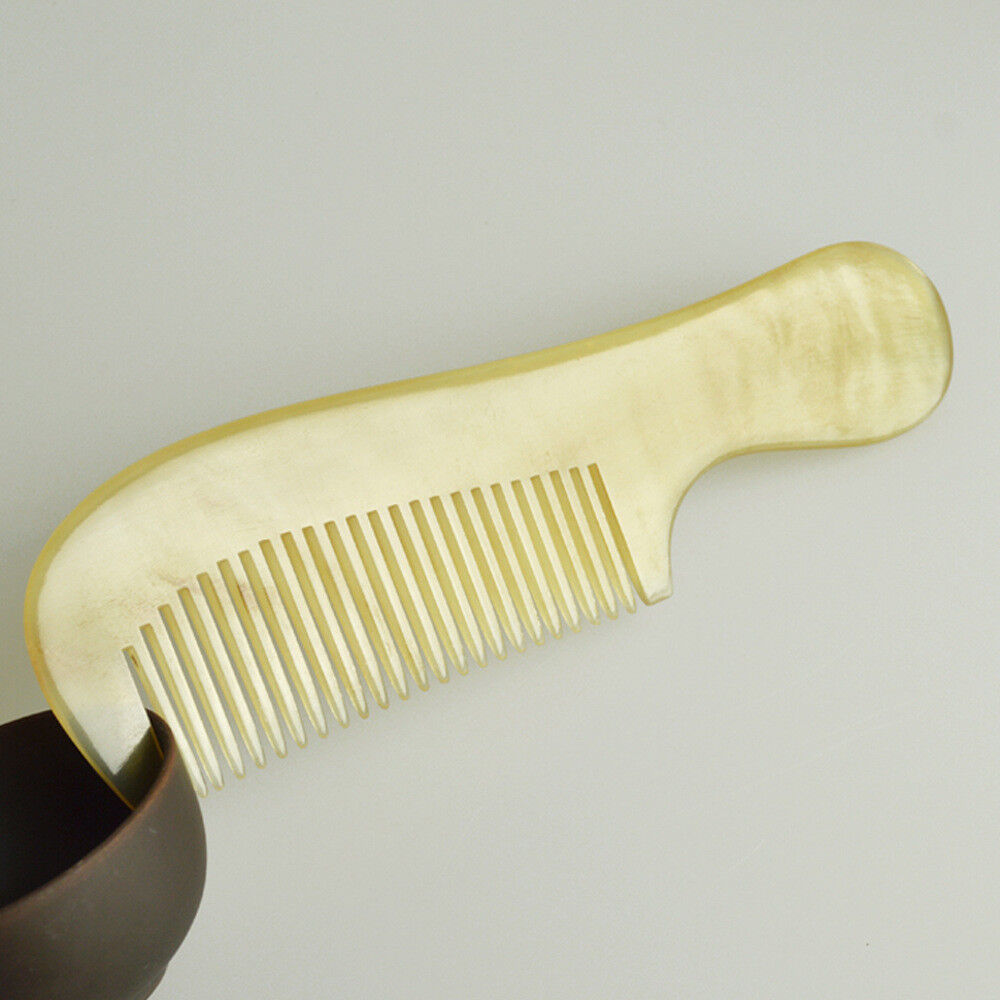 3~5 Pack Massage Tendon Comb Natural Amber Ox Horn Portable Hair Beard US Seller