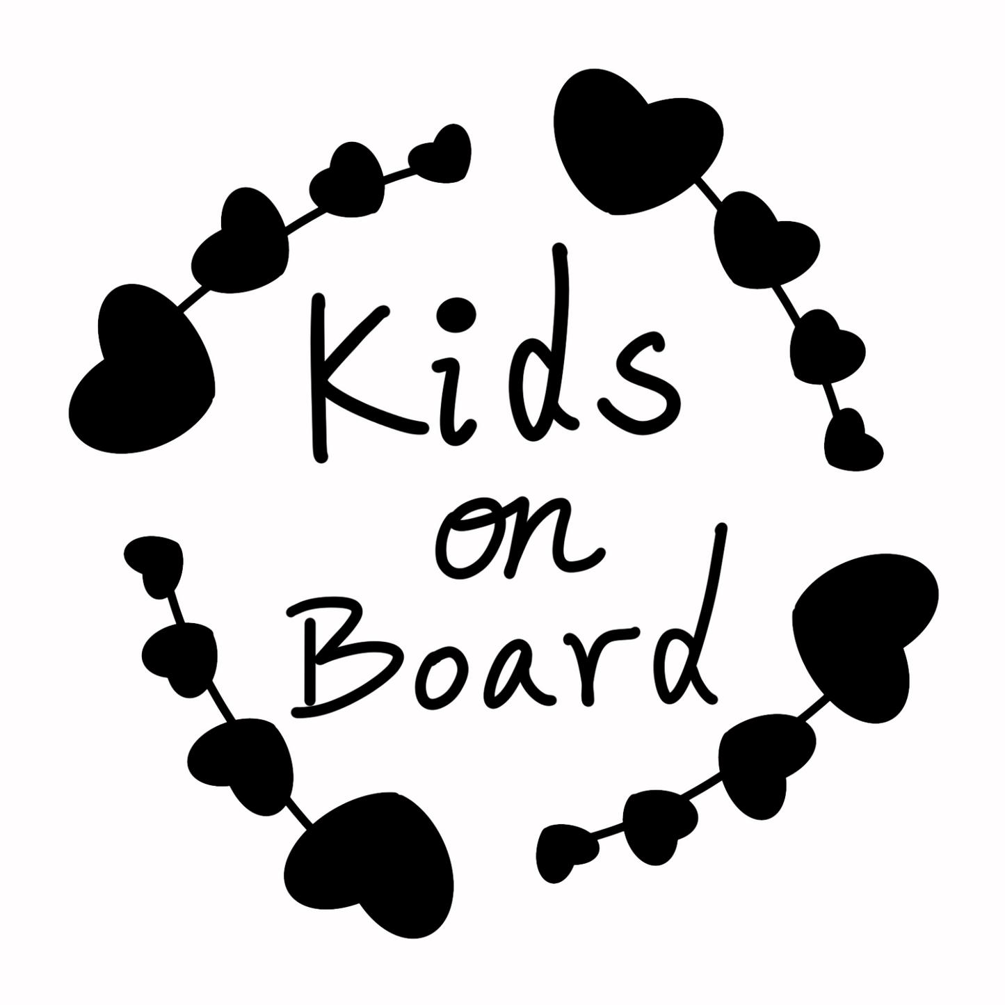 US Custom Baby on Board Kids in Car Vinyl Sticker Bumper Window Decal Truck Van