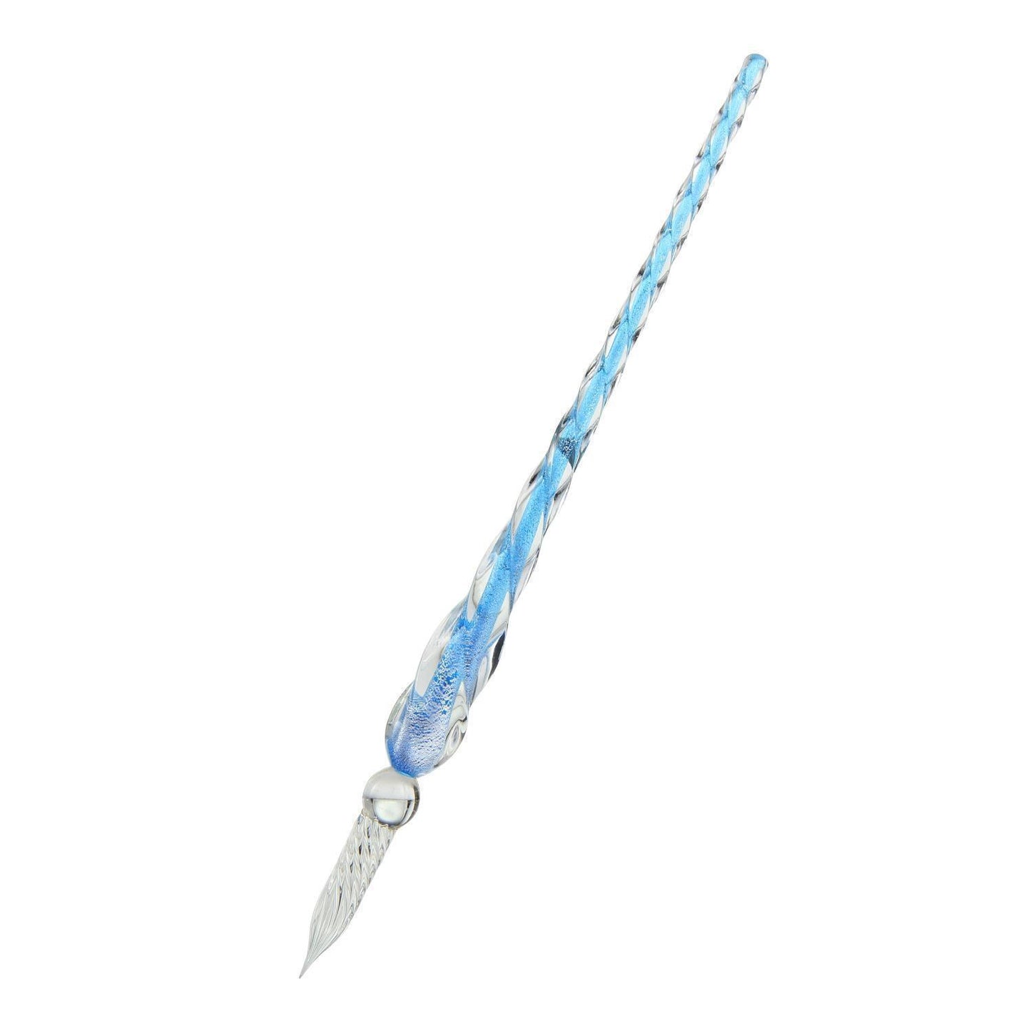 US 3D Glass Signature Pen Nib Elegant Crystal Dip Sign Pen w/ Box Gift Holiday