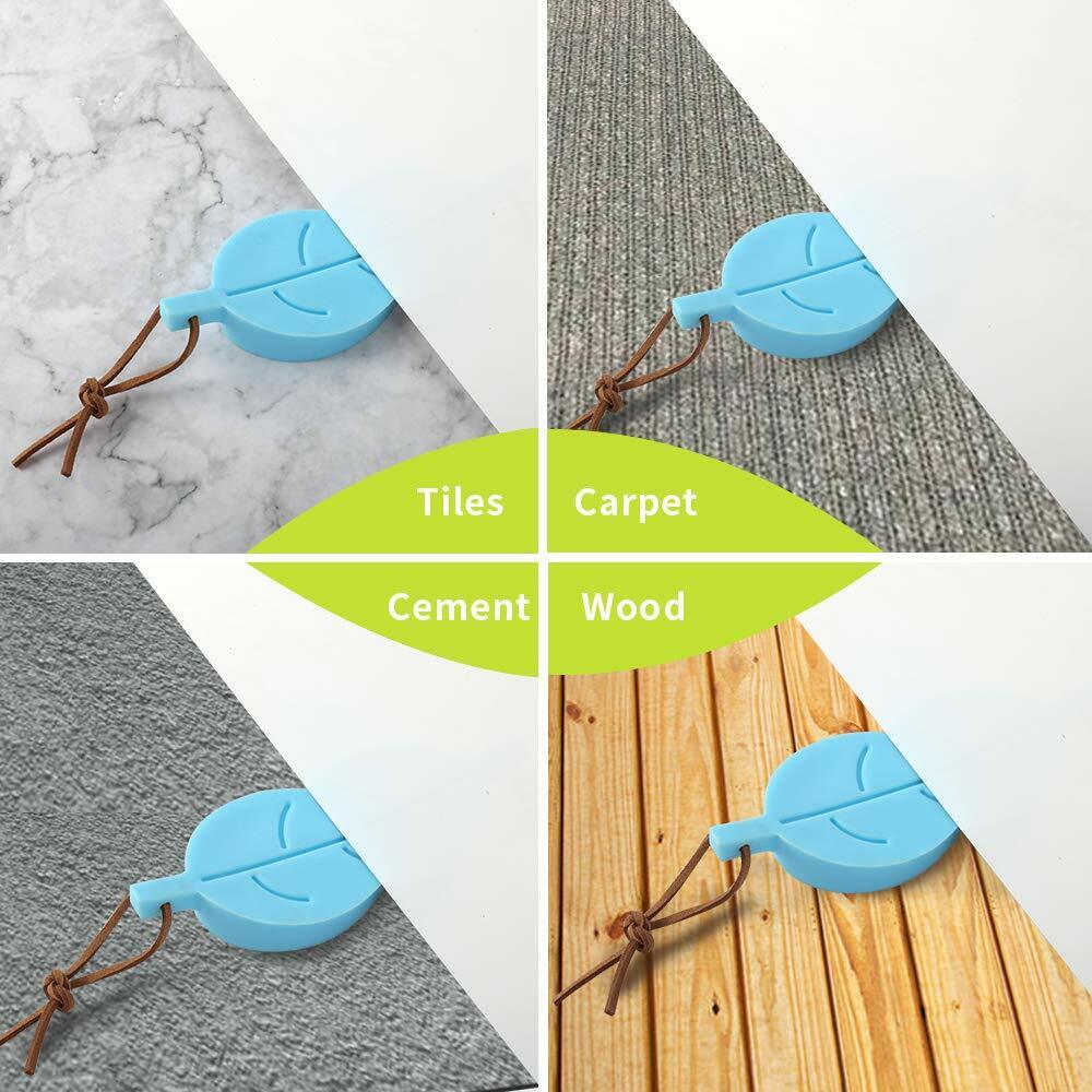 US 4-8Pc Door Stopper Wedge Finger Protector Rubber Secure Decorative Door Stops