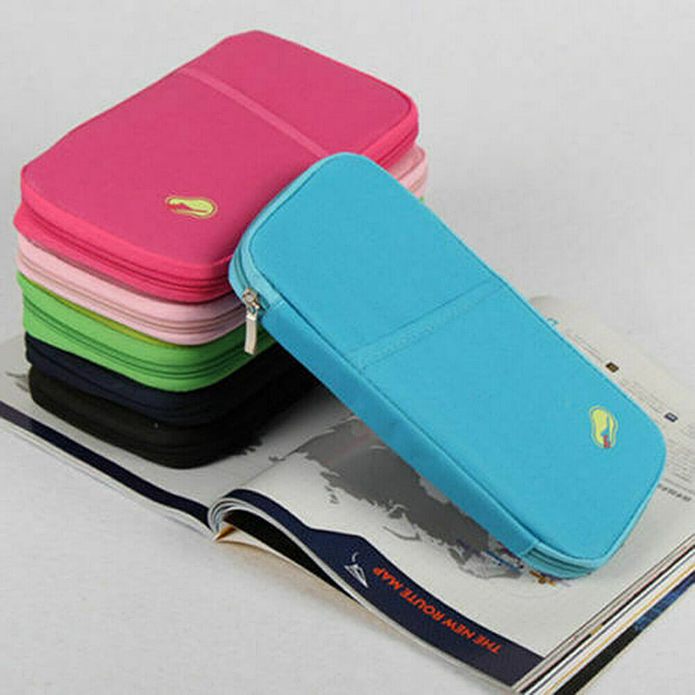 US 1-2 Pcs Travel Wallet Passport Holder Accessories Document Organizer Bag Case