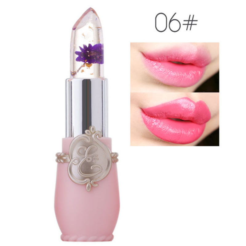 US Flower Lipstick Color Jelly Transparent Magic Changing Lip Temperature Change