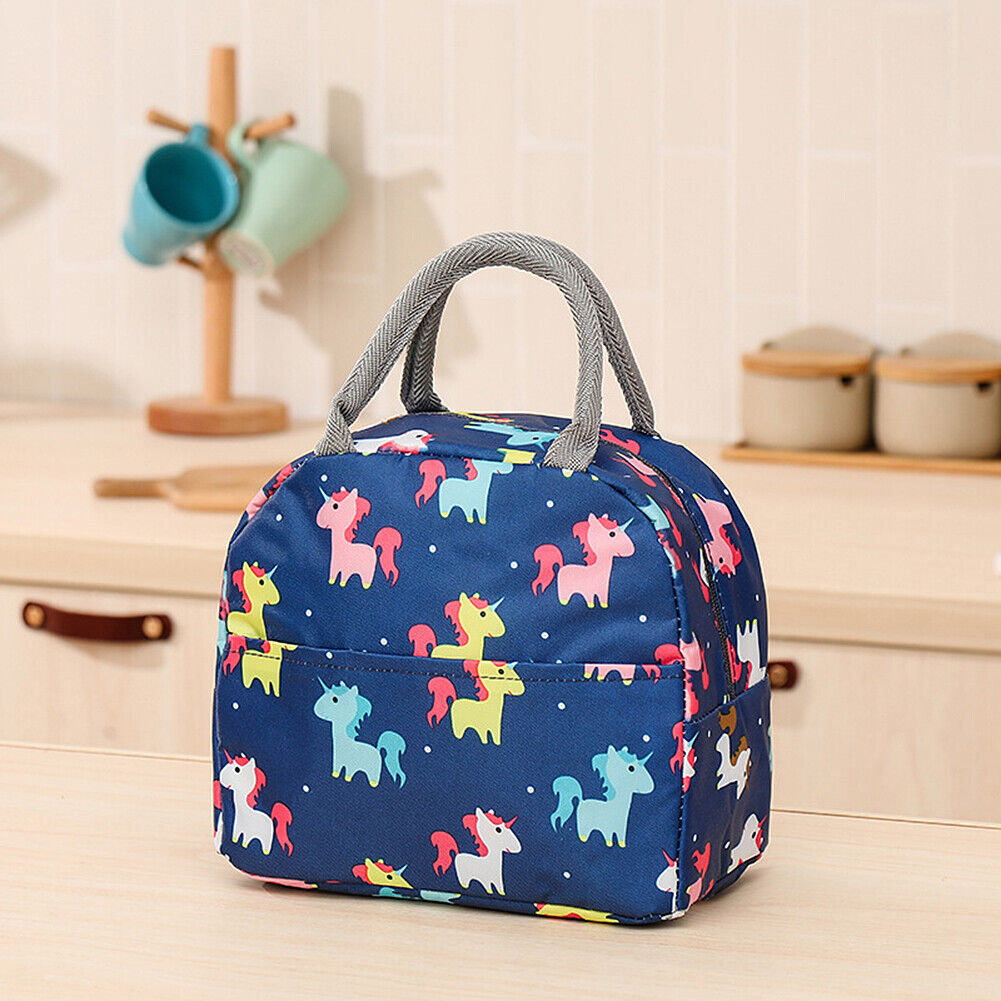 US Portable Insulated Lunch Bag Bento Box Cooler Tote for Kids Adult Men Women