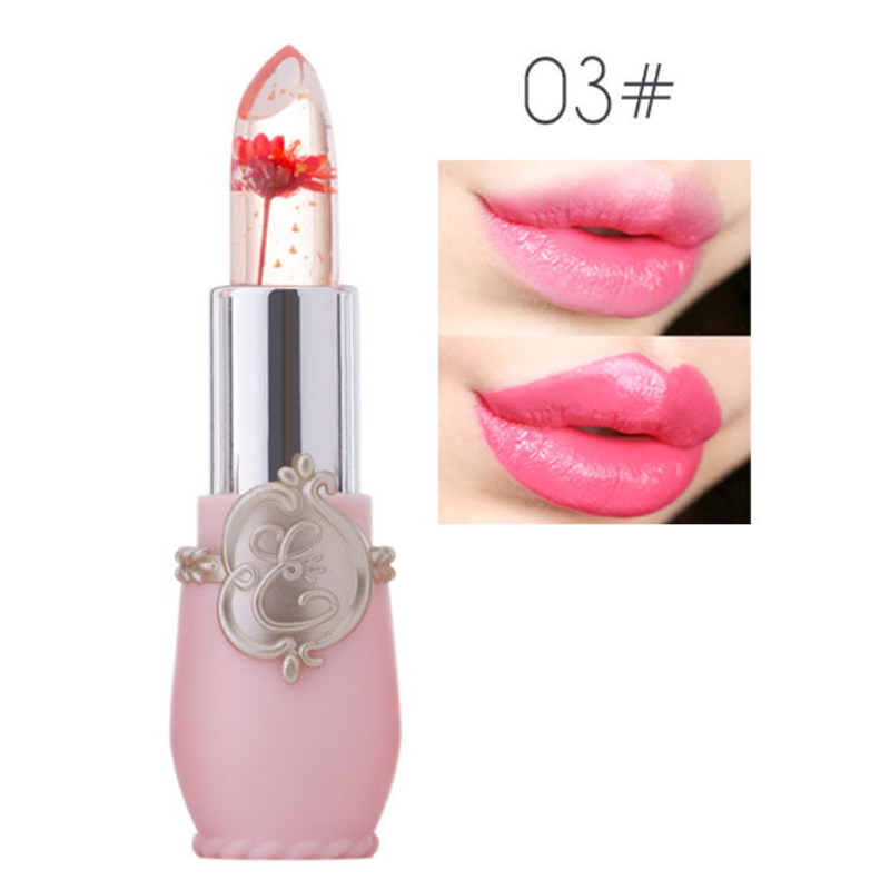 US Flower Lipstick Color Jelly Transparent Magic Changing Lip Temperature Change
