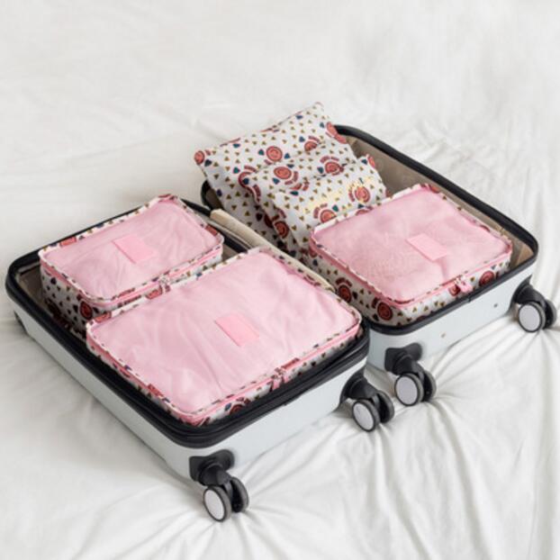 9Pcs Waterproof Clothes Storage Bags Packing Cube Travel Luggage Organizer Pouch