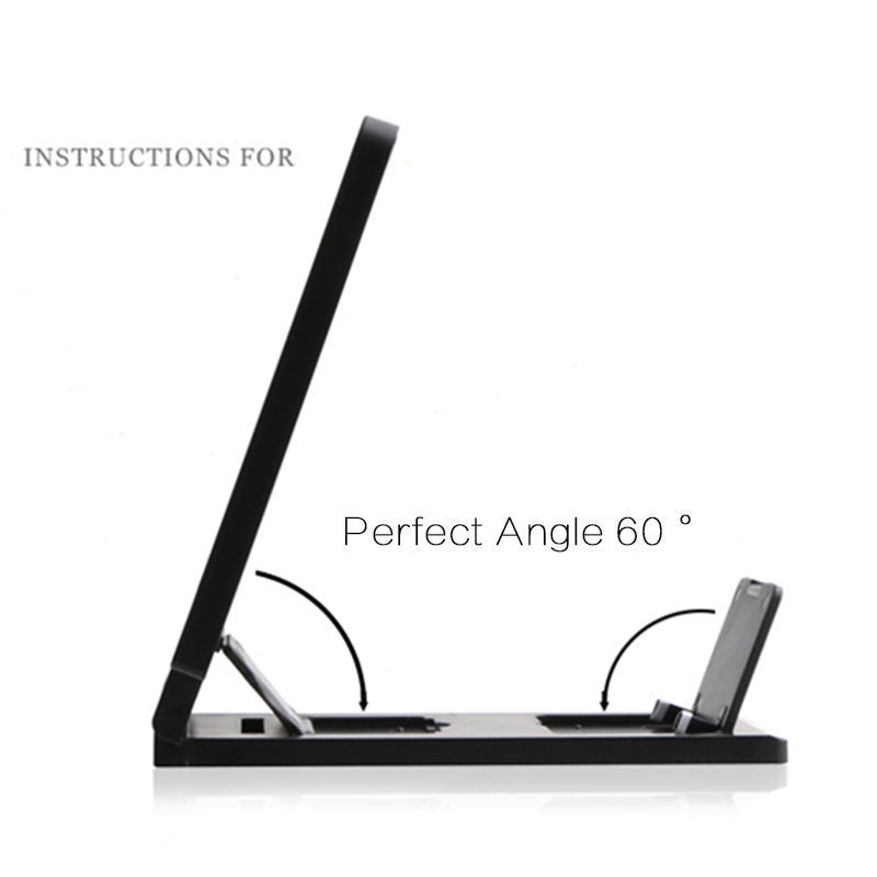 3D Enlarged Screen Mobile Phone Amplifier Magnifier Bracket Cellphone Holder