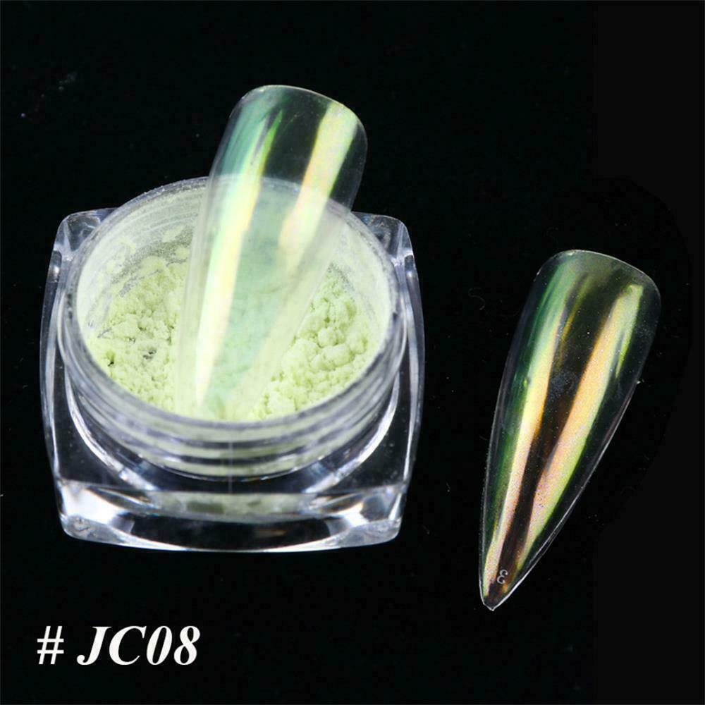 US Glitter Holographic Mirror Nail Art Powder Ultra-thin Aurora Mermaid Pigment