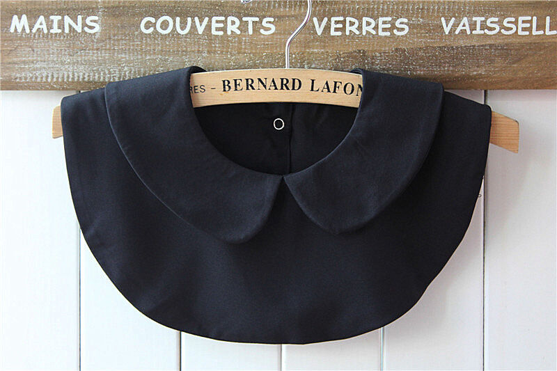 Choker Necklace Unisex Women Peter Pan Detachable Lapel Shirt Fake False Collar