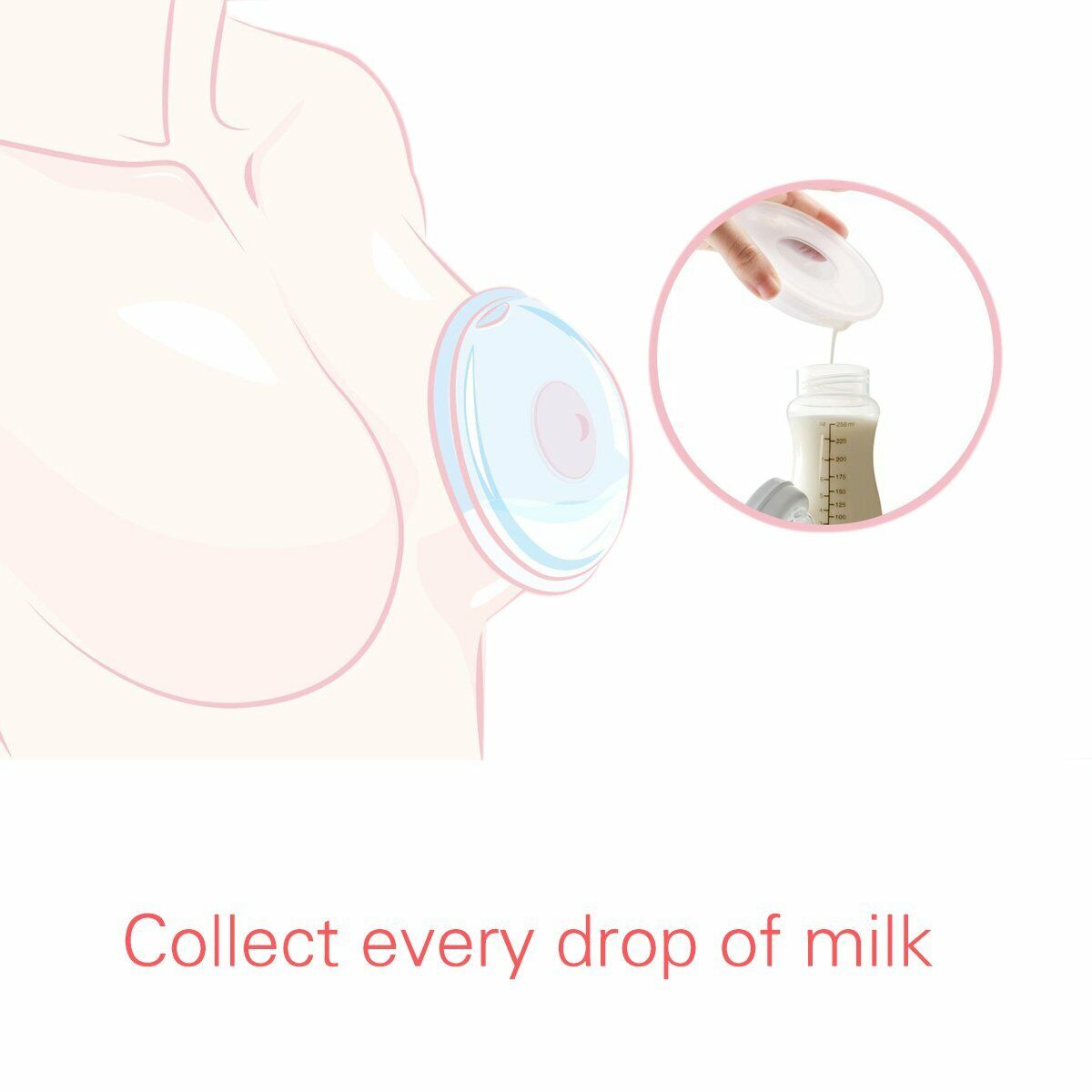 US 2-4Pcs Silicone Breast Shells Milk Saver Collector Nursing Breastfeeding Cups