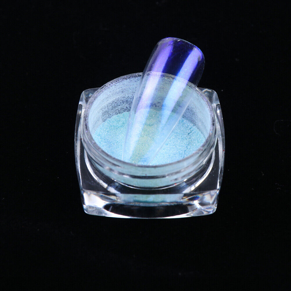 US Glitter Holographic Mirror Nail Art Powder Ultra-thin Aurora Mermaid Pigment