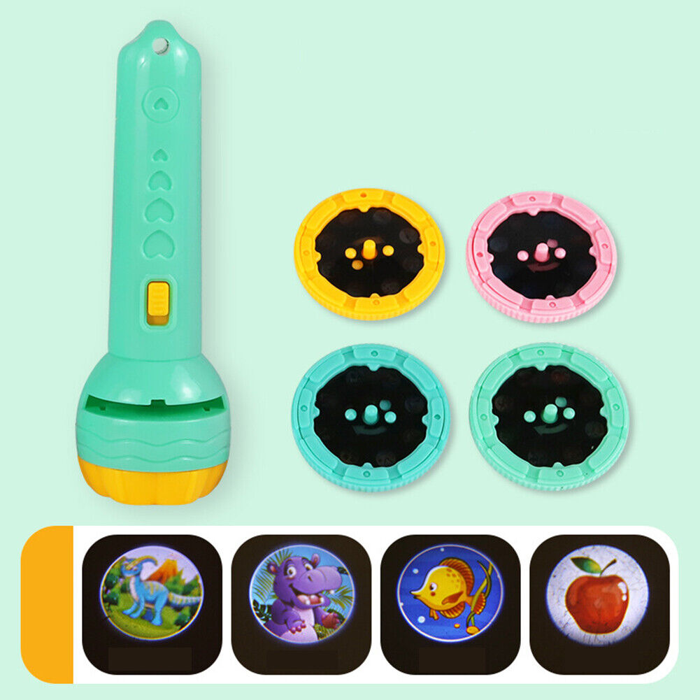 US Slide Projector Flashlight Children's Projection Light Toy Holiday Education