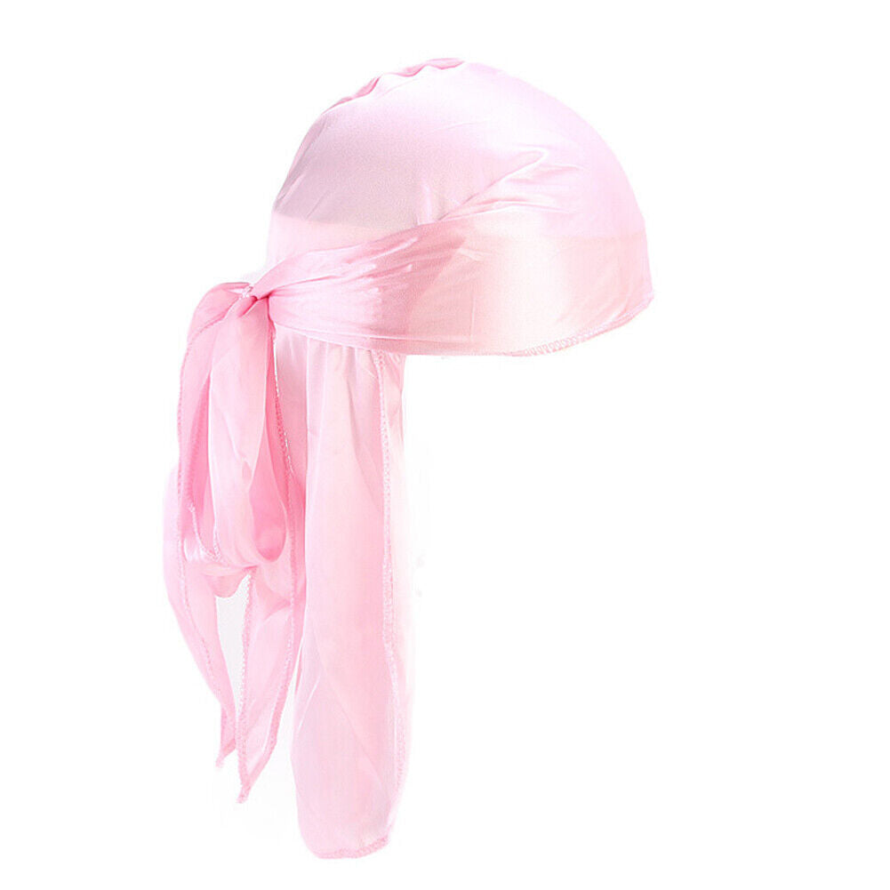 Men Women Turban Hat Pirate Doo Durag Headwear Comfortable Silk/Silky Feel Cap
