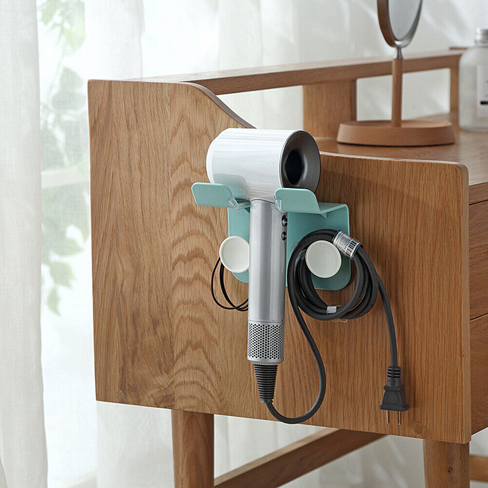Hair Dryer Holder Self-Adhesive Hanging Rack Organizer Hook Spiral Caddy Bracket