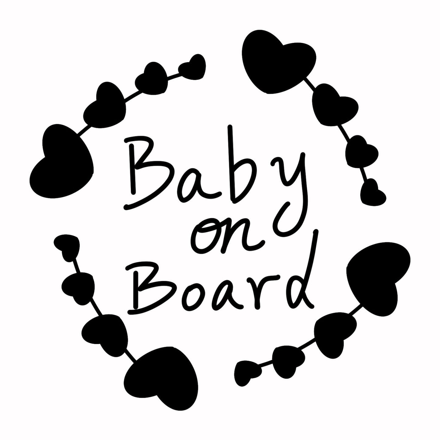 US Custom Baby on Board Kids in Car Vinyl Sticker Bumper Window Decal Truck Van