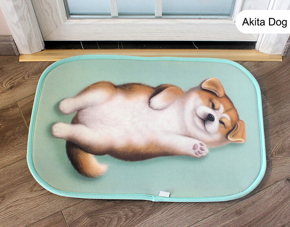 US Cat Dog Non-Slip 3D Doormat Kitchen Bathmat Bedrooms Patio Stair Carpet Mat