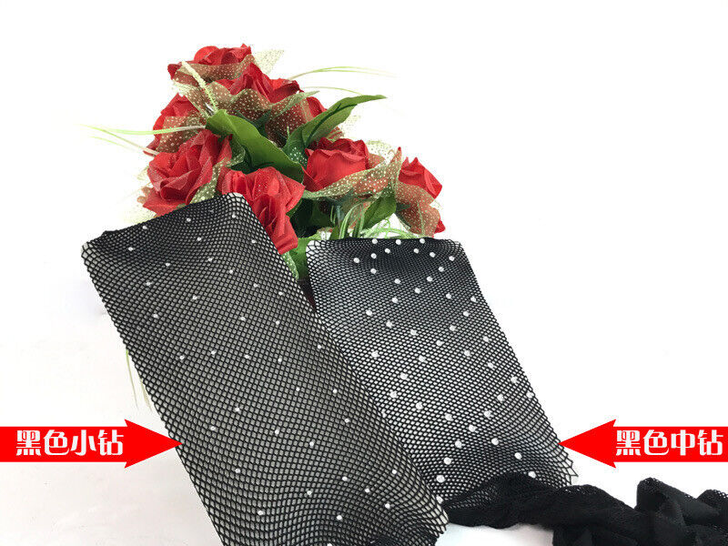 US Sexy Fishnet Stockings Gorgeous Sparkle Rhinestone Pantyhose Slim Club Party