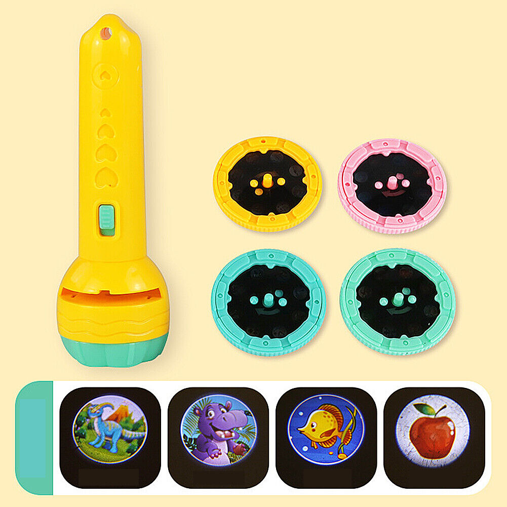 US Slide Projector Flashlight Children's Projection Light Toy Holiday Education