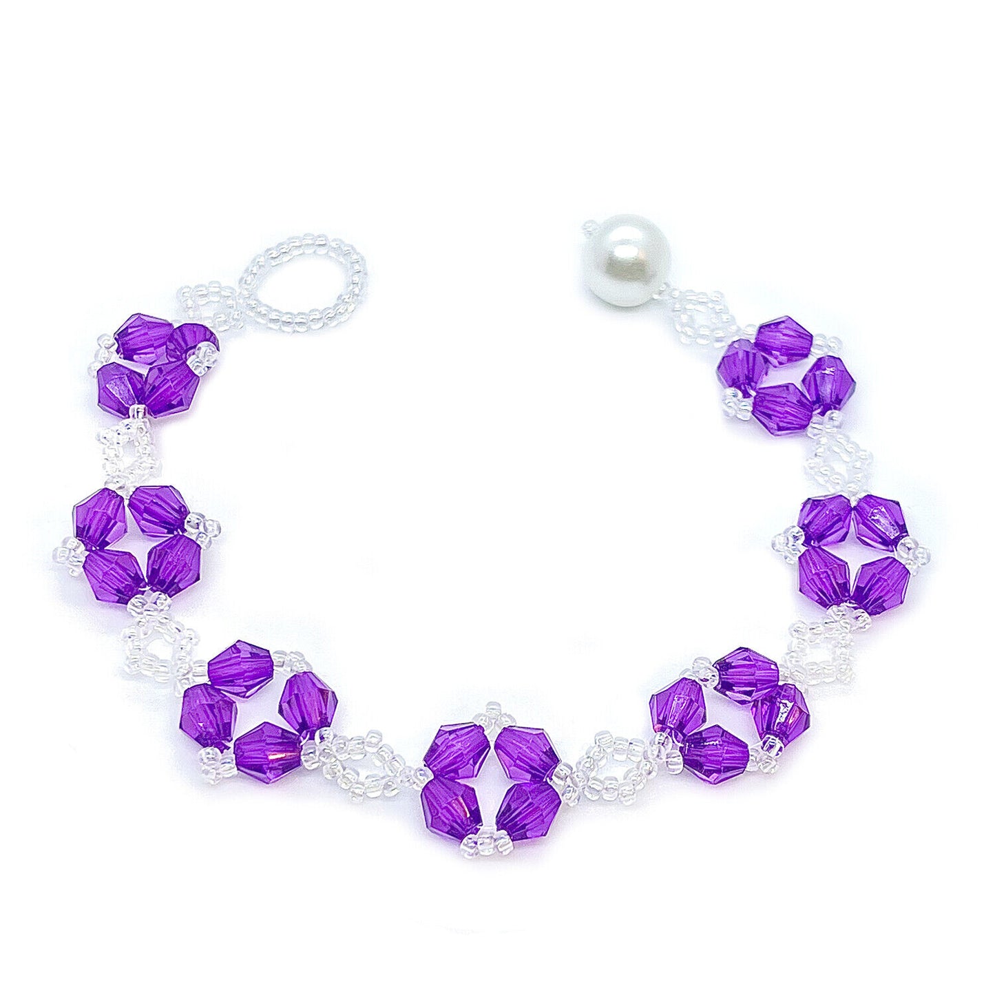Magik 4-Petal Flower Floral Bracelet Elegant Light Luxury Adjustable Made in USA