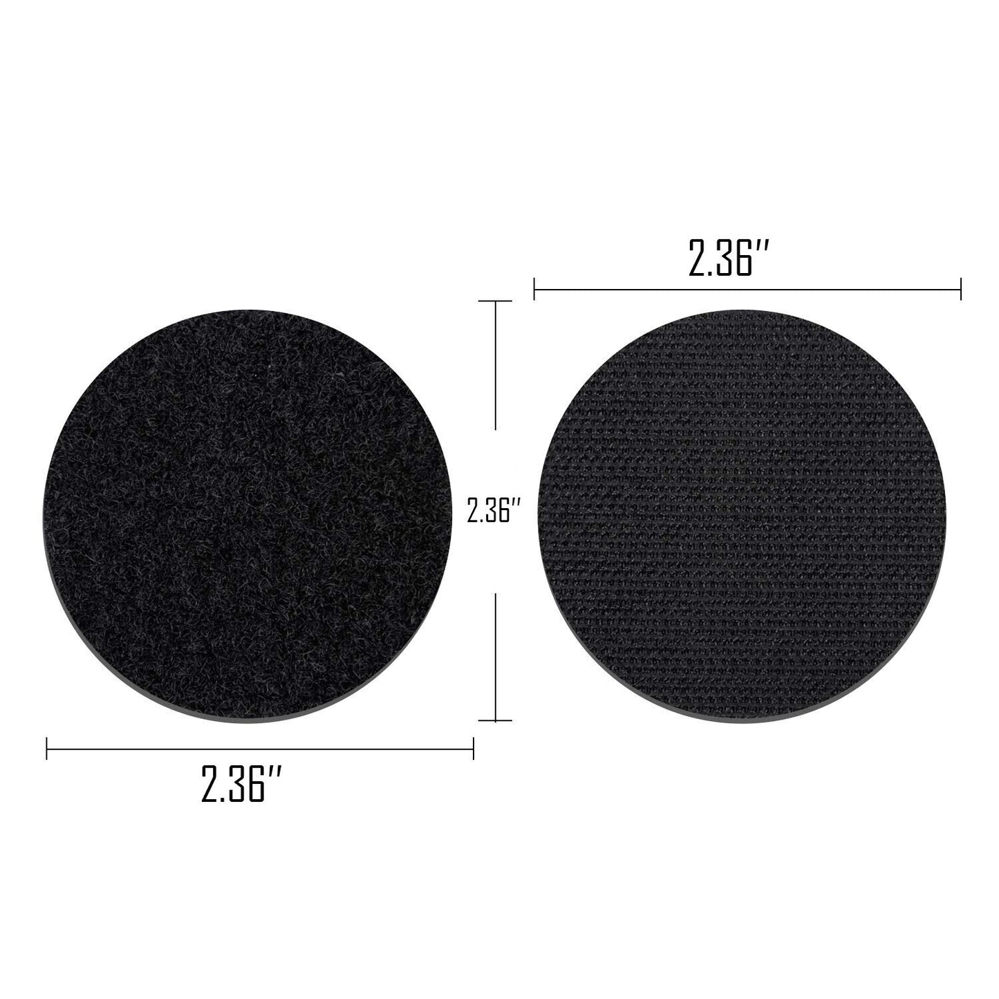 US 20-40 Pack Black Round Self Adhesive Tape Double Sided Sticky Carpet Gripper