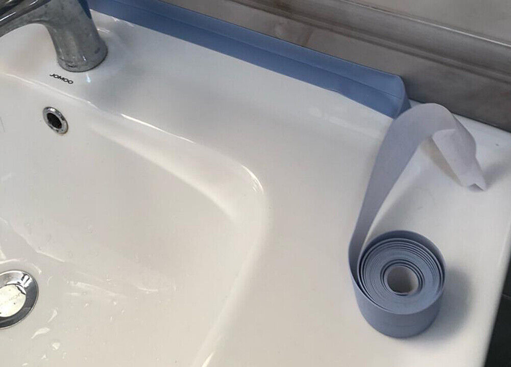 US 10.5ft Self-Adhesive Waterproof PVC Sealing Tape Mold Proof Sink Wall Toilet