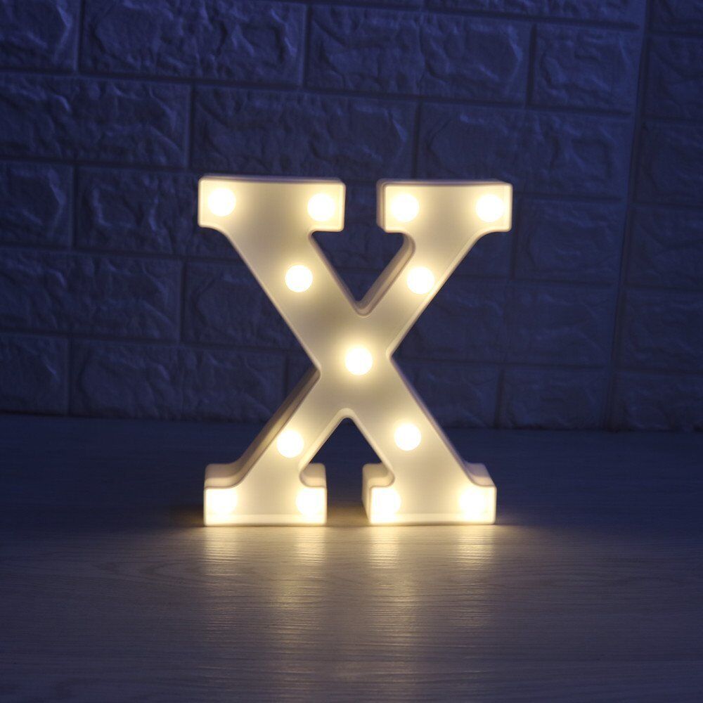Light Up Letter LED Alphabet PlasticParty Sign Wedding Festival Stand Decoration