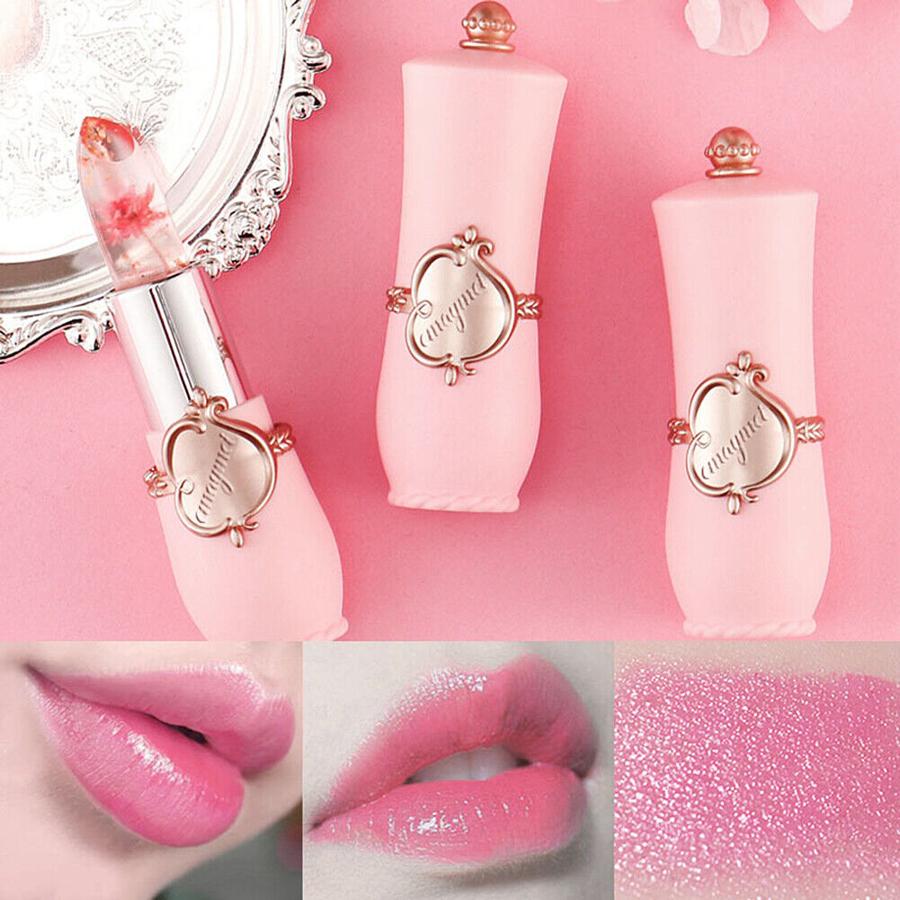 US Flower Lipstick Color Jelly Transparent Magic Changing Lip Temperature Change