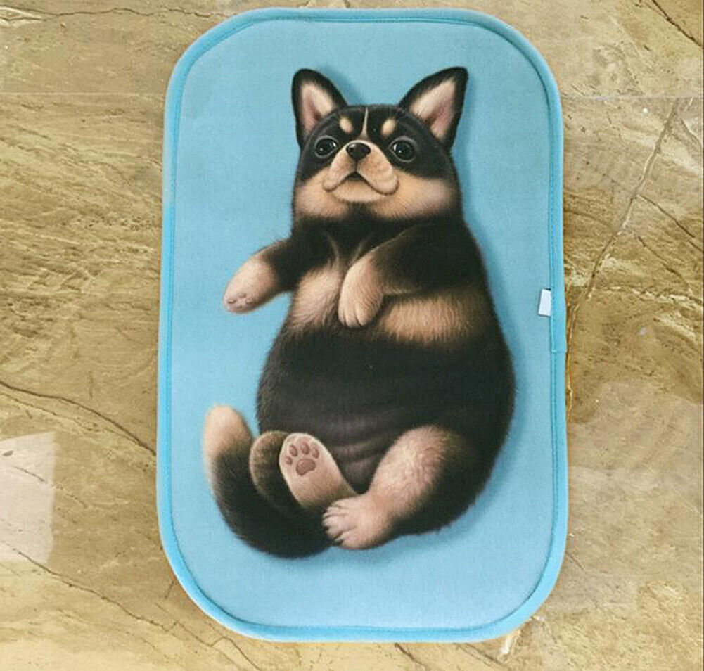 US Cat Dog Non-Slip 3D Doormat Kitchen Bathmat Bedrooms Patio Stair Carpet Mat