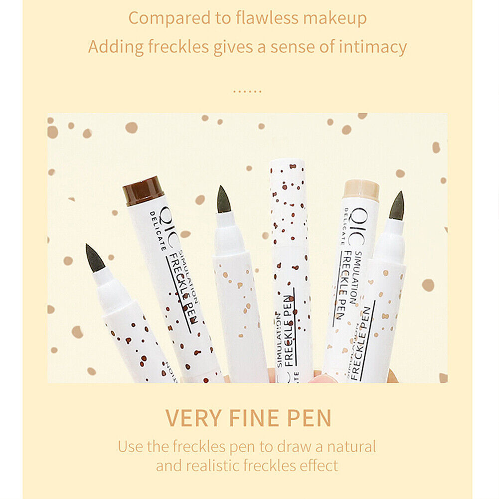 US 1-2Pc Faux Freckle Pen Natural Waterproof Longlasting Soft Dot Sunkissed Skin