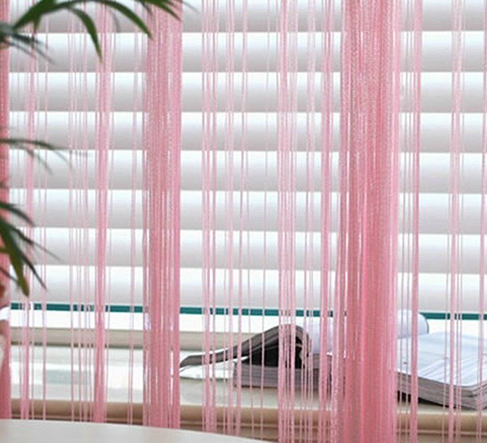 2 Pack Magik Line String Window Curtain Tassel Door Fringe Panel Room Divider
