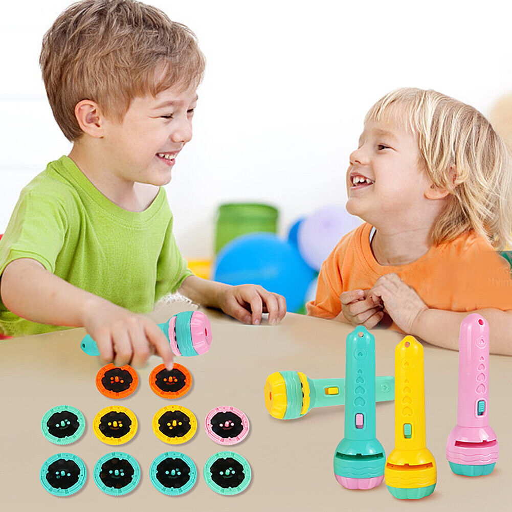 US Slide Projector Flashlight Children's Projection Light Toy Holiday Education