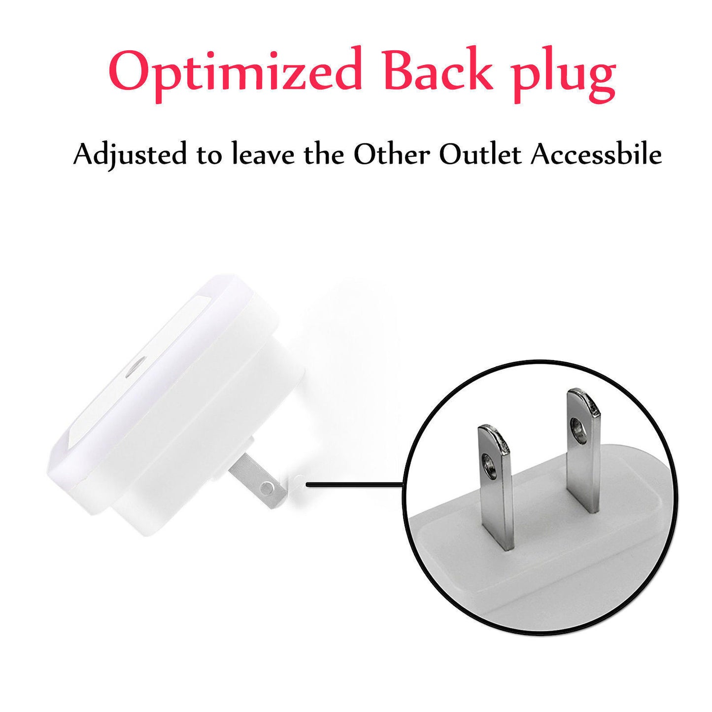 4~8 PCS Auto LED Light Induction Sensor Control Bedside Night Light In Wall Lamp