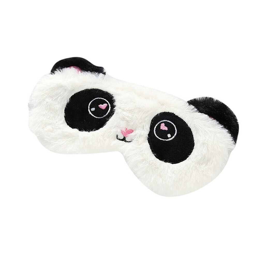 US Unicorn Animal Eye Mask Soft Plush Sleep Masks Sleeping Blindfold Traveling