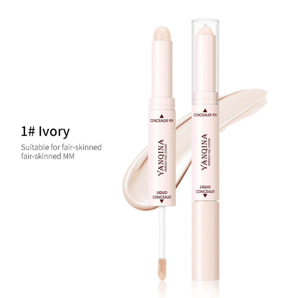 US 2-in-1 Dual Head Stick Liquid Concealer Hydrating Contouring Full Matte Cover