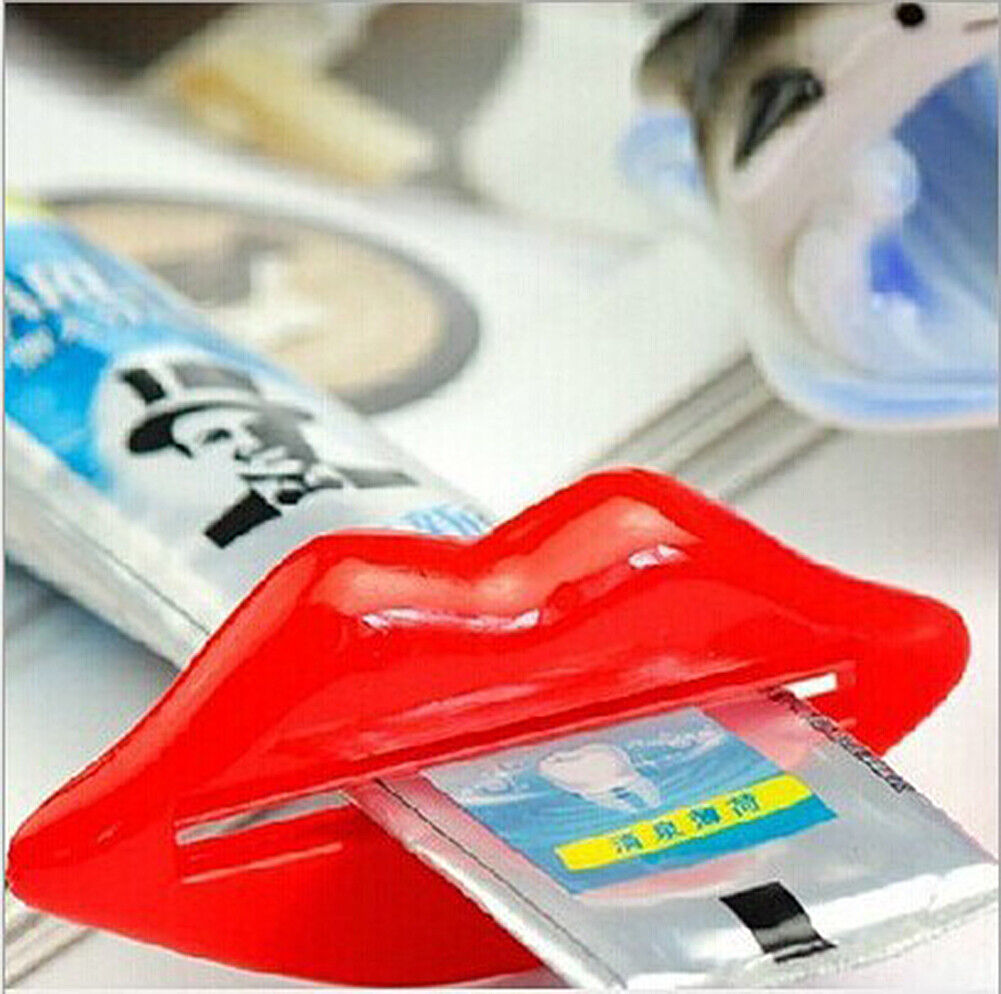 US 8 Pack Dispenser Squeeze Tube Squeezer Easy Toothpaste Animal Lip Roll