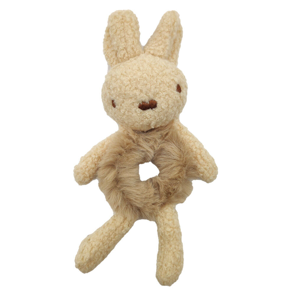 US Bear Bunny Furry Plush Hair Tie Scrunchies Rope Ponytail Holster Elastic Band