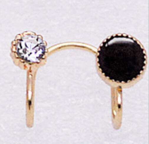 2X Magik Rhinestone EarStud Crystal Ear Cuff Wrap Clip On Non-piercing Earrings