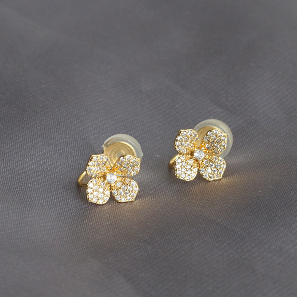 US Non-Piercing Cilp-on Earrings Luxury Fresh Water Pearl Anti Tarnish w/ Pad