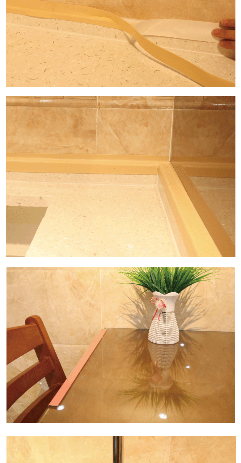 US 10.5ft Self-Adhesive Waterproof PVC Sealing Tape Mold Proof Sink Wall Toilet