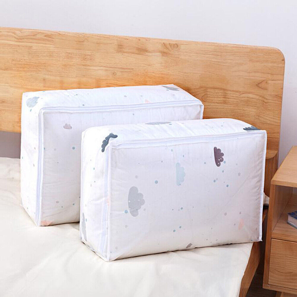 US Anti Dust Large Storage Bag Clothes Quilt Blanket Storage Sort Home Organizer