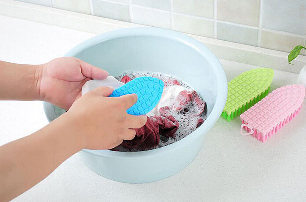 US 3-6 Pack Bendable Stiff Bristles Heavy Duty Scrub Brush Cleaning Sink Stove