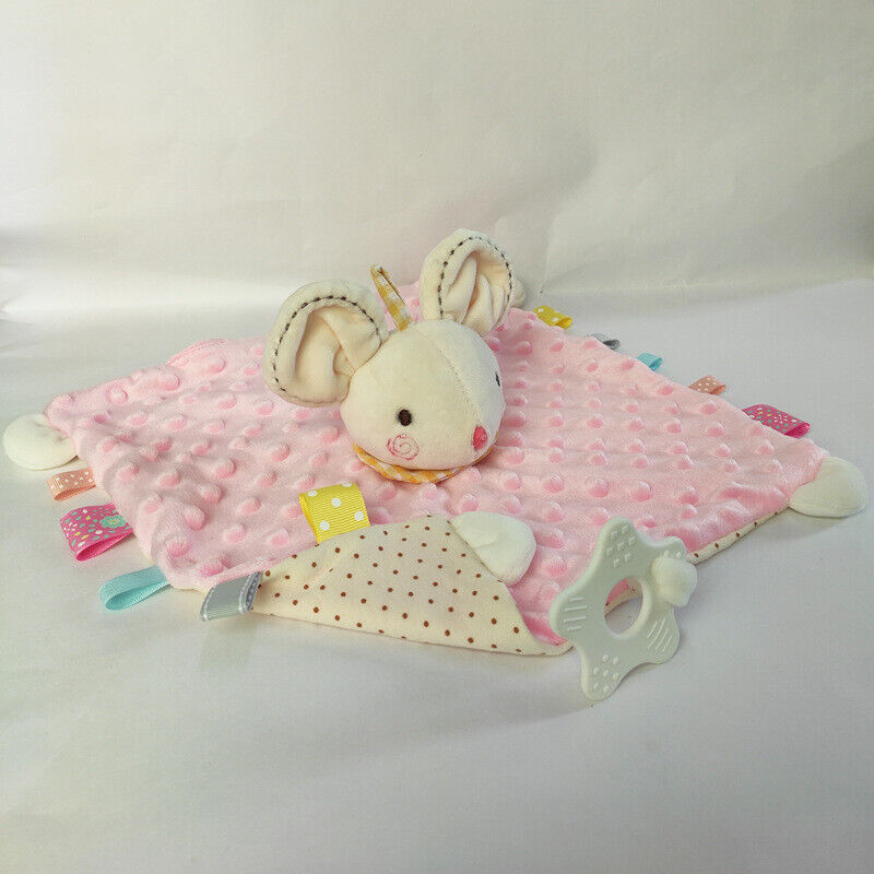US 5-in-1 Security Blanket Fineborn Baby Infant Nursery Cuddleplush Toy Teether