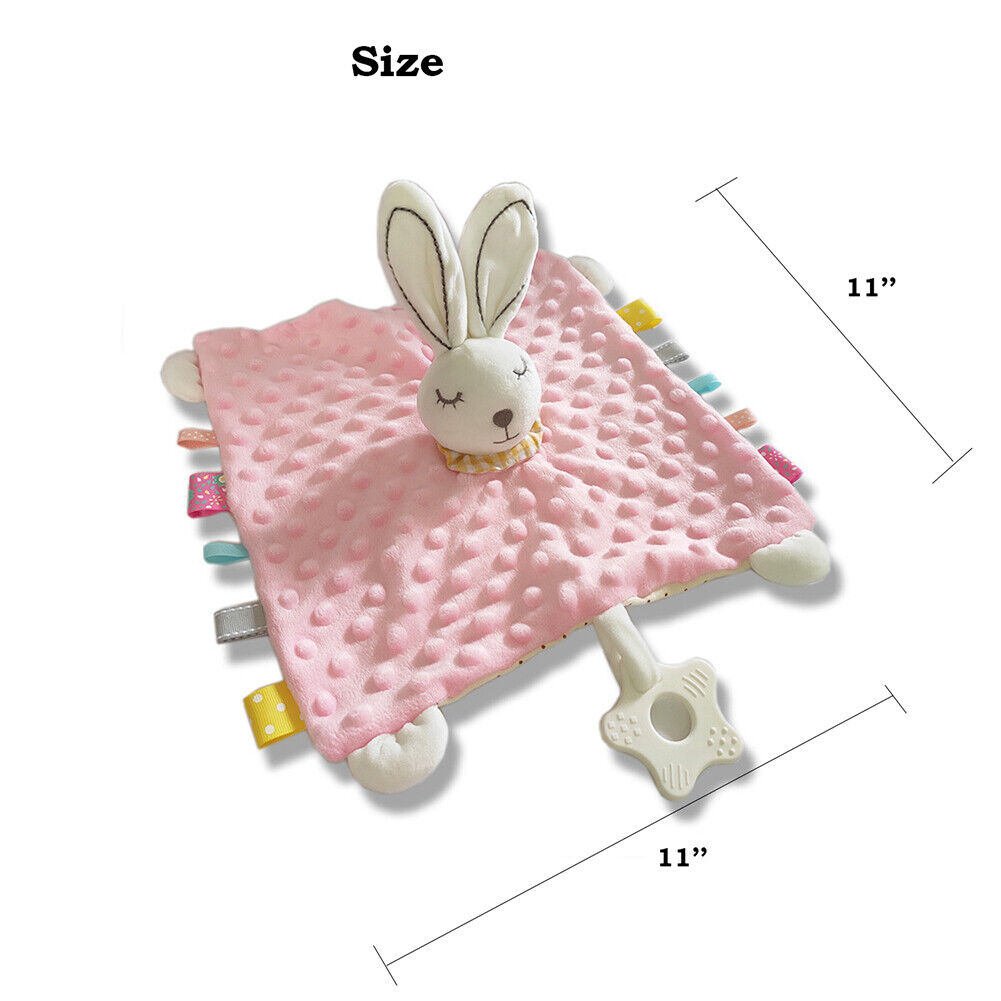 US 5-in-1 Security Blanket Fineborn Baby Infant Nursery Cuddleplush Toy Teether