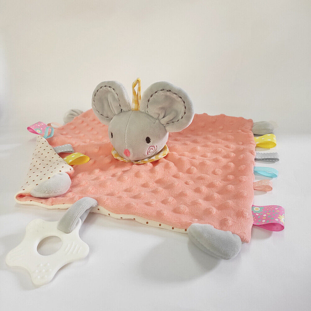 US 5-in-1 Security Blanket Fineborn Baby Infant Nursery Cuddleplush Toy Teether