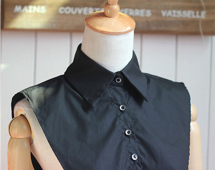 Choker Necklace Unisex Women Peter Pan Detachable Lapel Shirt Fake False Collar