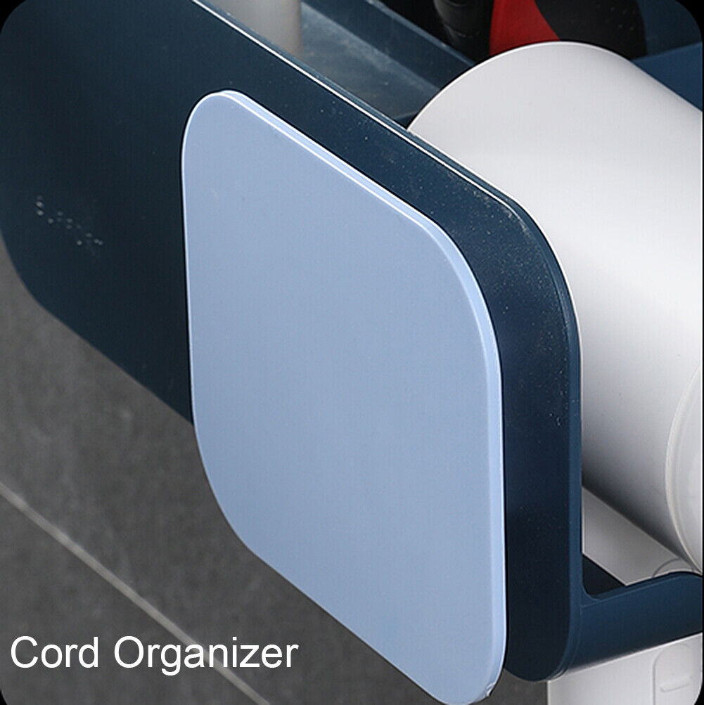 Hair Dryer Holder Self-Adhesive Hanging Rack Organizer Hook Spiral Caddy Bracket