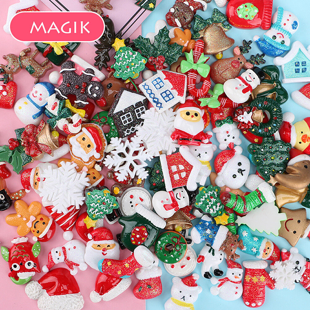 US 15~100 Pc Slime Bread Candy Unicorn Resin Flat Back Scrapbooking Charms DIY